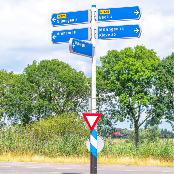 Fiets- en handwegwijzermasten